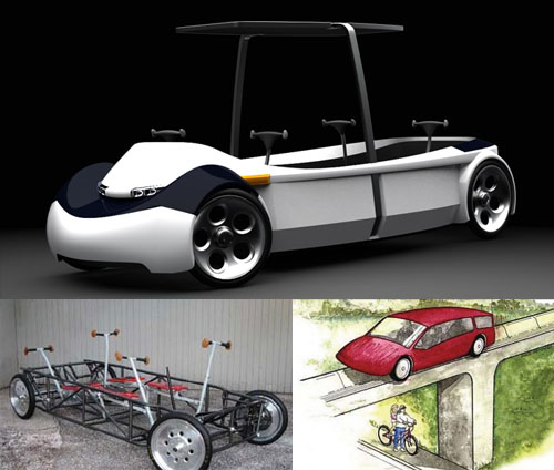 Sketches and Mockups of the Human Powered Vehicle