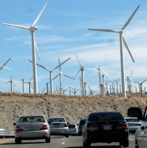 California wind farm. Photo by kevindooley