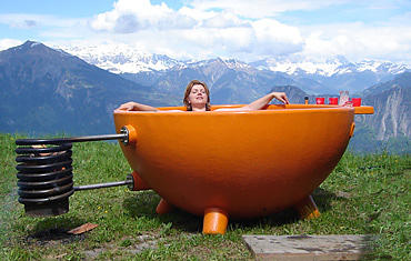 DutchTub, wood fired hot tub. Designed by Floris Schoonderbeek.