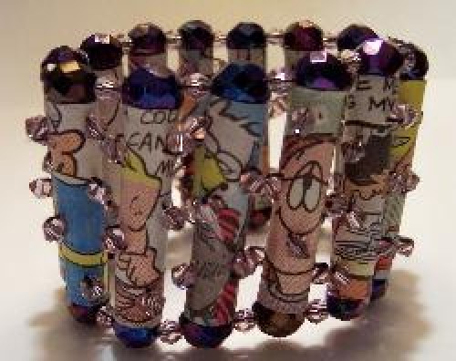 Comic strip bracelet by NewspaperJewelry