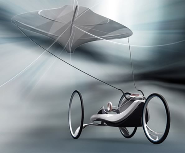 Kite car designed by Tsun-Ho Wang, Min-Gyu Jung, Sung-Je Do
